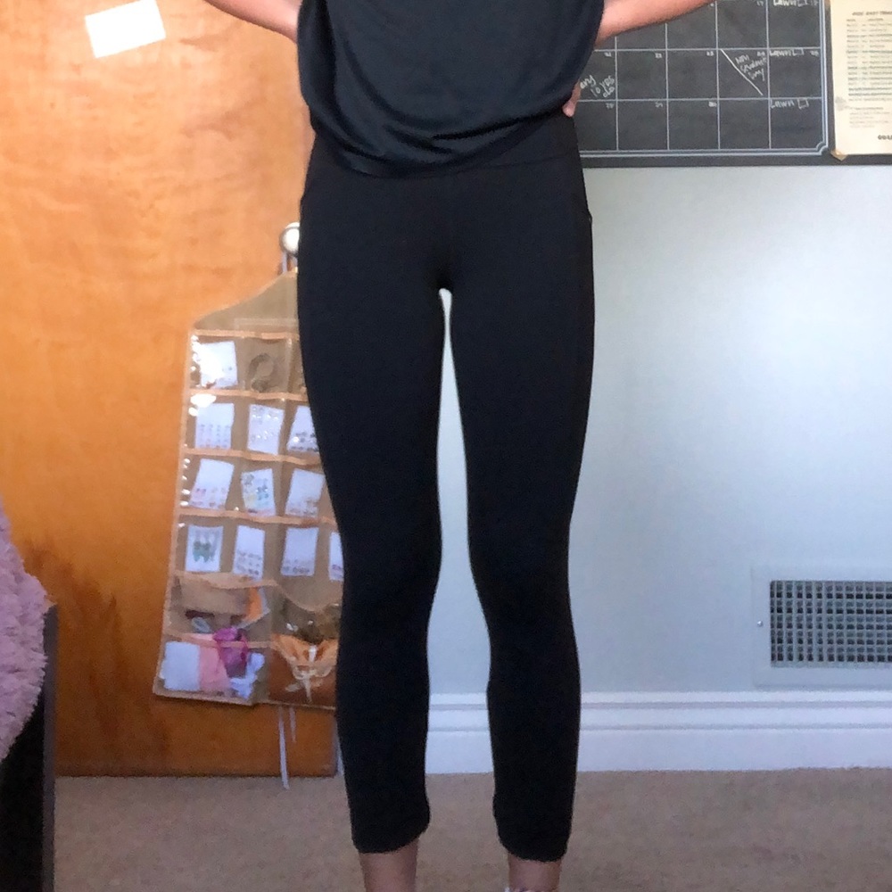 Athleta girl high waisted black leggings